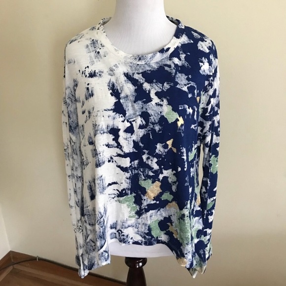 Anthropologie graffiti long Sleeve Top - Picture 6 of 12